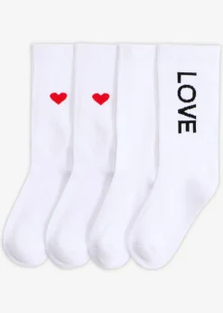 Calcetines deportivos con algodón orgánico (4 pares)