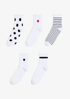 Calcetines deportivos cortos con algodón orgánico (5 pares)