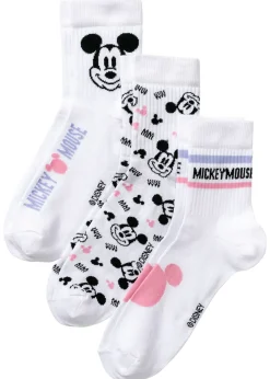 Calcetines deportivos de Mickey Mouse (3 unidades)