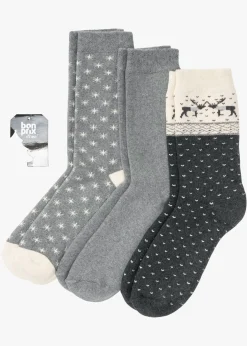 Calcetines térmicos con algodón orgánico (3 pares)