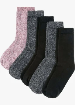 Calcetines térmicos de rizo (5 unidades) con algodón orgánico
