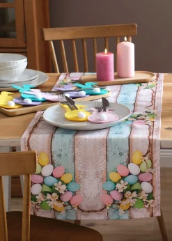 Camino de mesa con estampado de Pascua