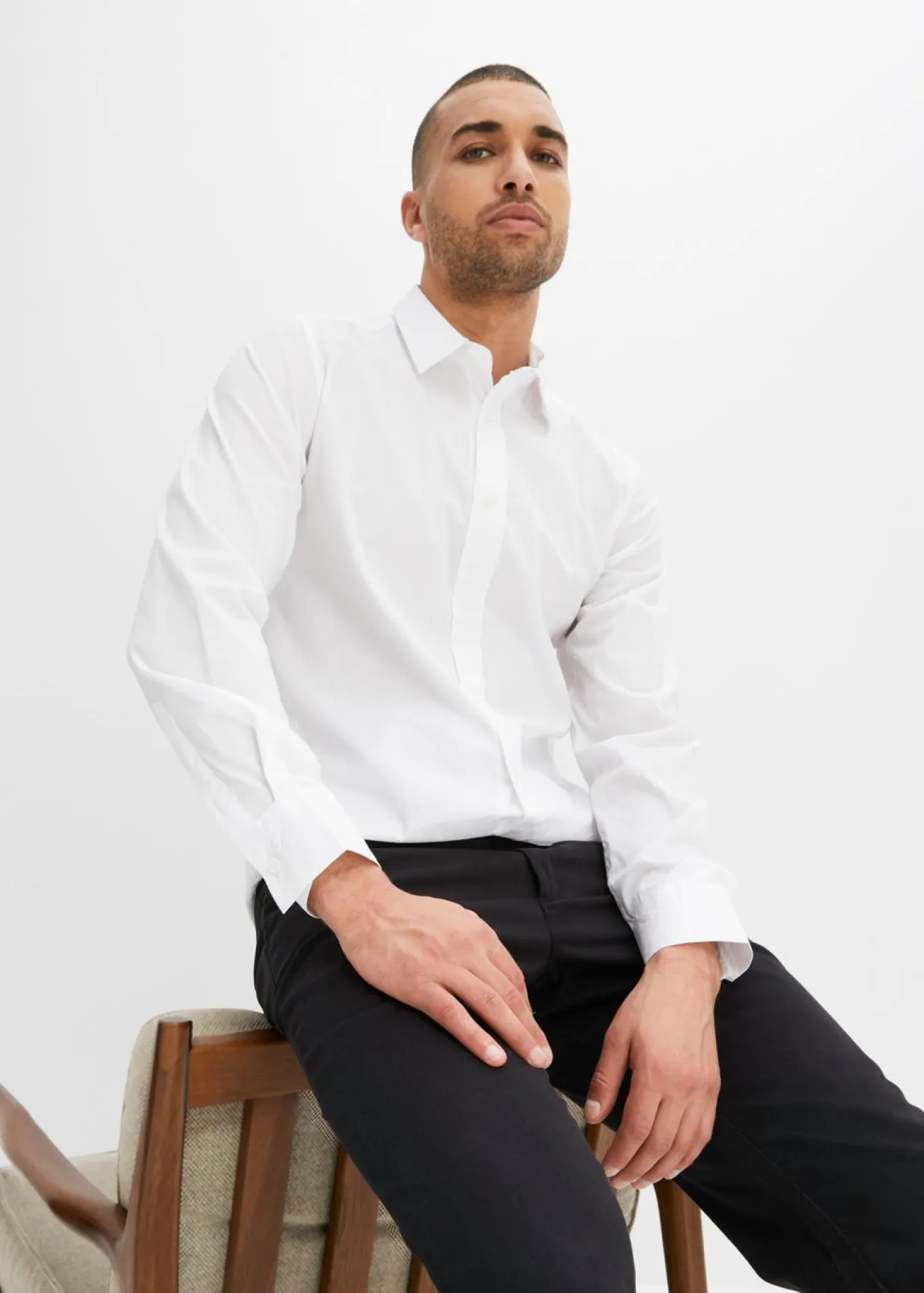 Camisa buisness con elástico, slim fit