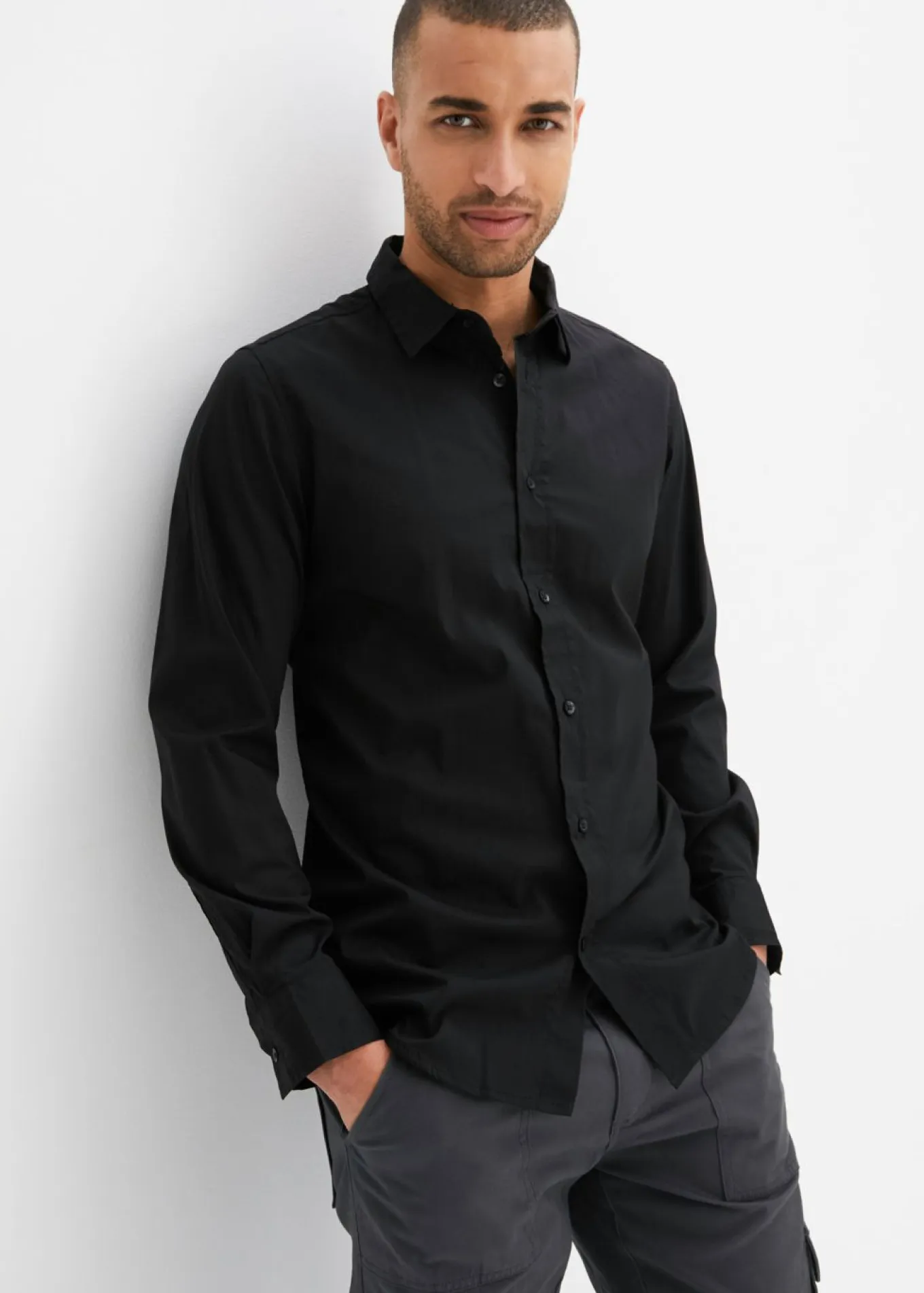 Camisa buisness con elástico, slim fit