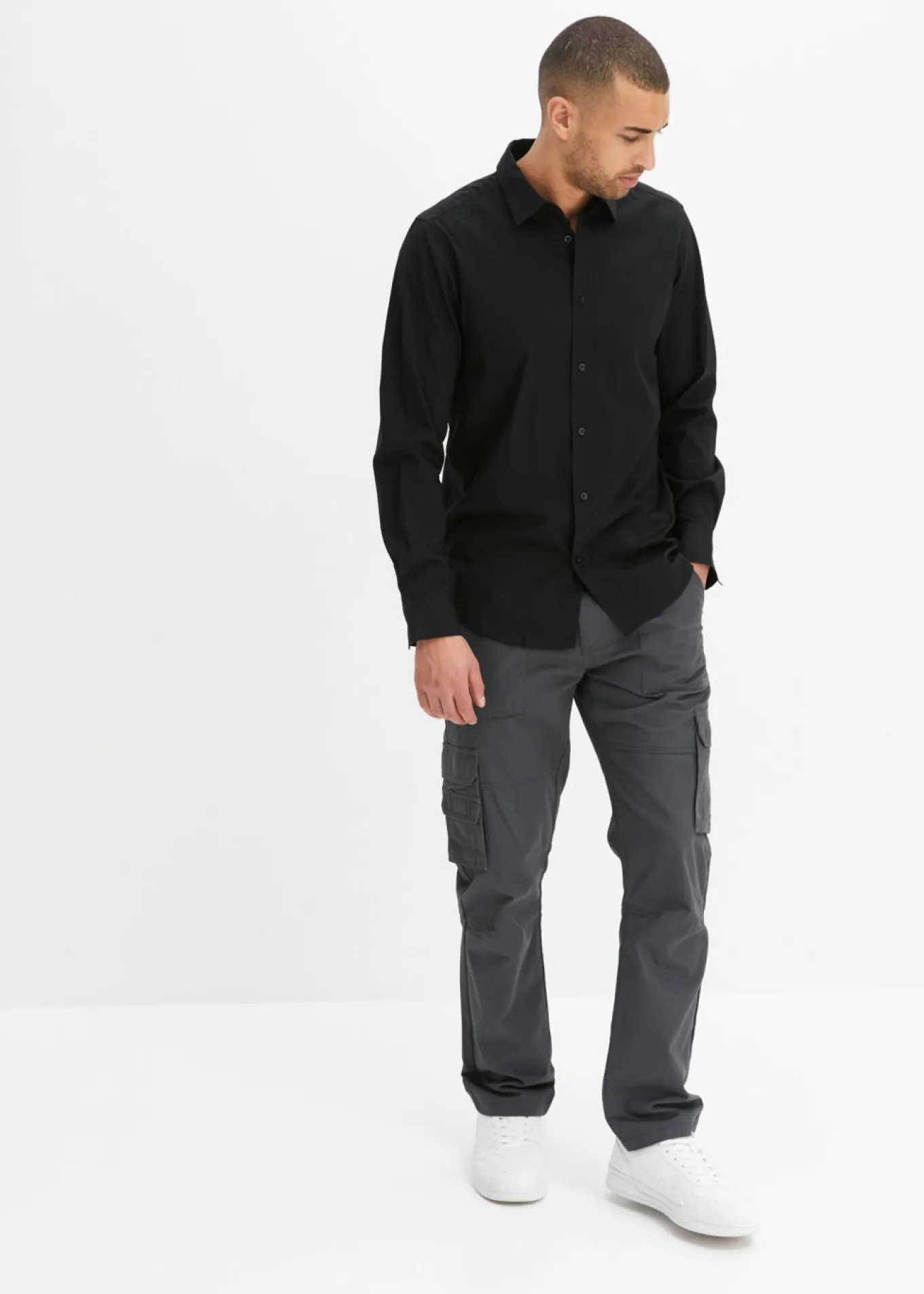 Camisa buisness con elástico, slim fit