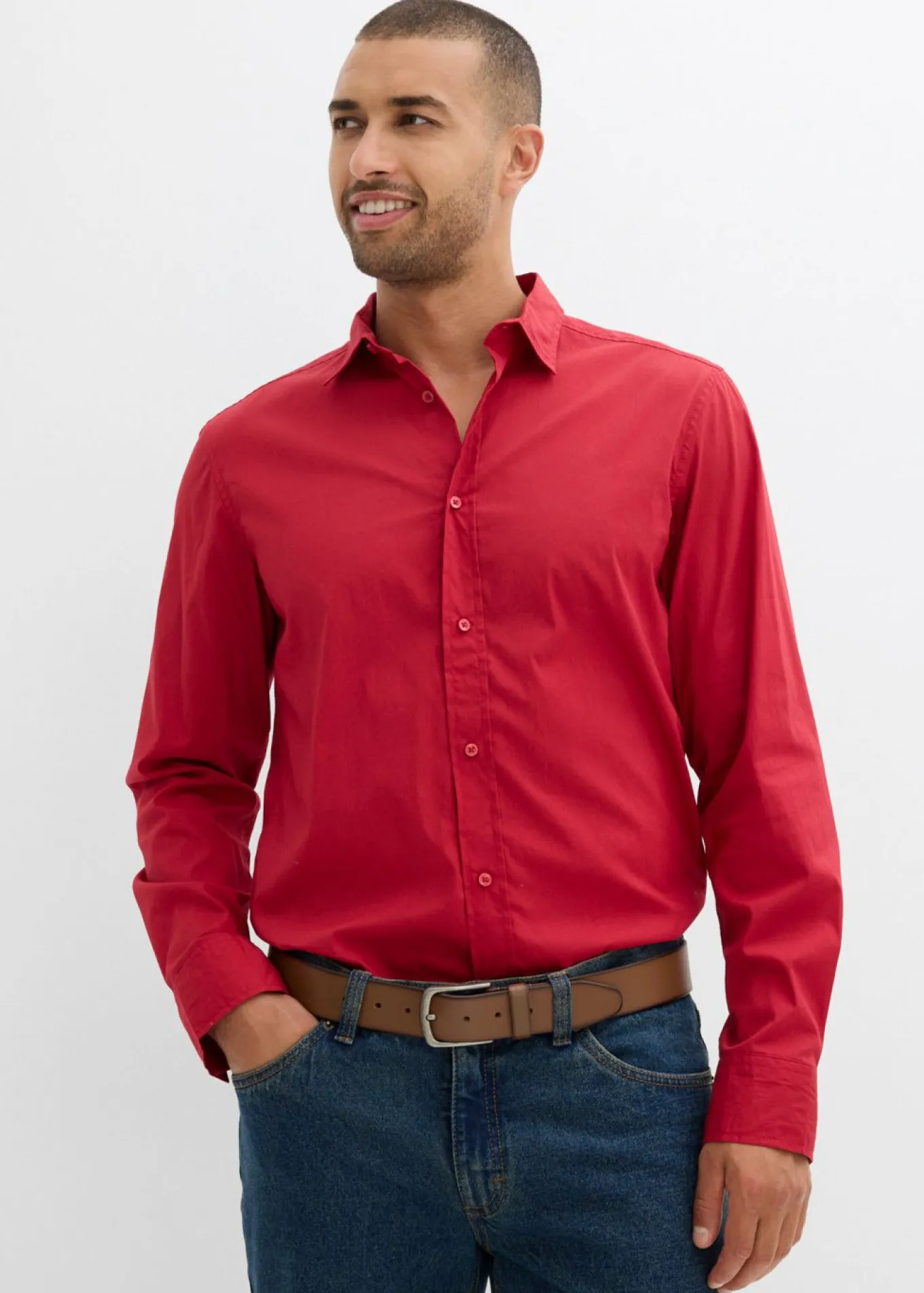 Camisa buisness con elástico, slim fit