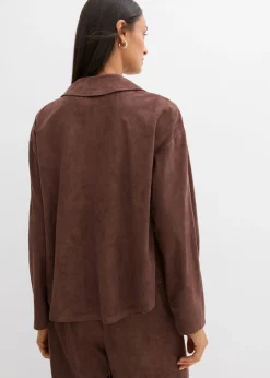 Camisa de ante sintético
