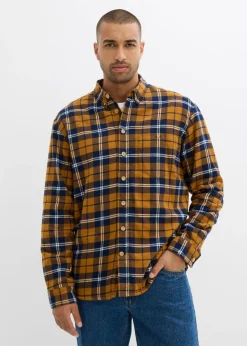 Camisa de franela con forro polar cálido