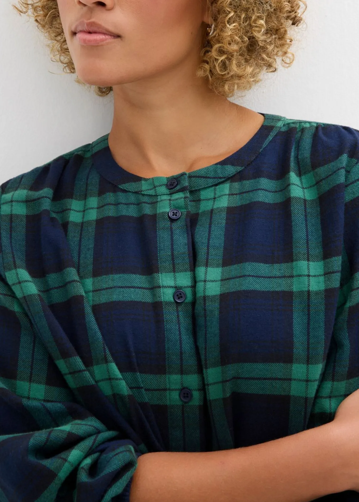 Camisa de franela de algodón puro