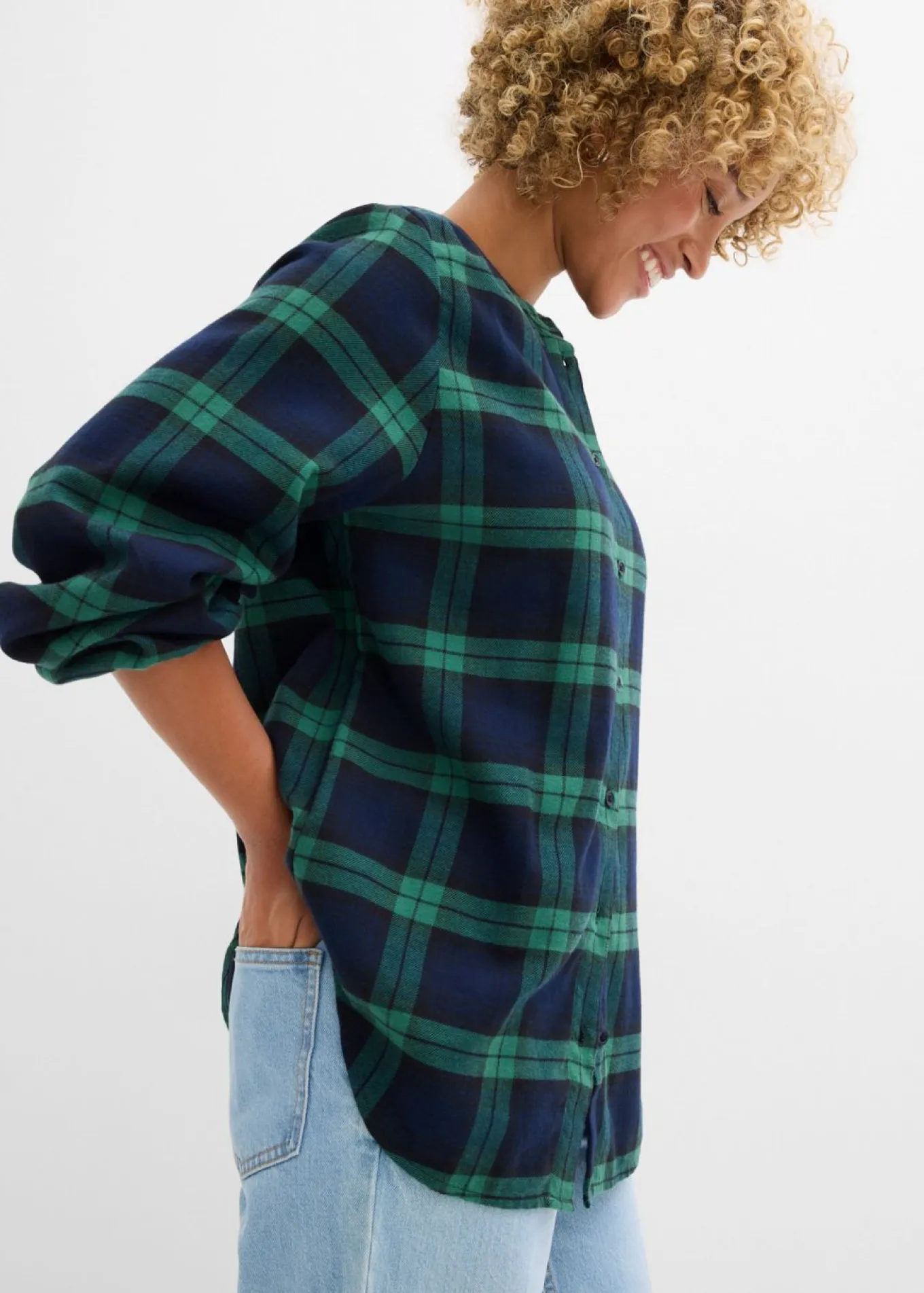 Camisa de franela de algodón puro