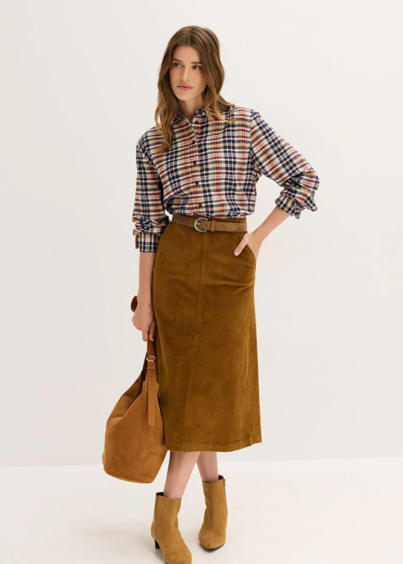 Camisa de franela de algodón puro