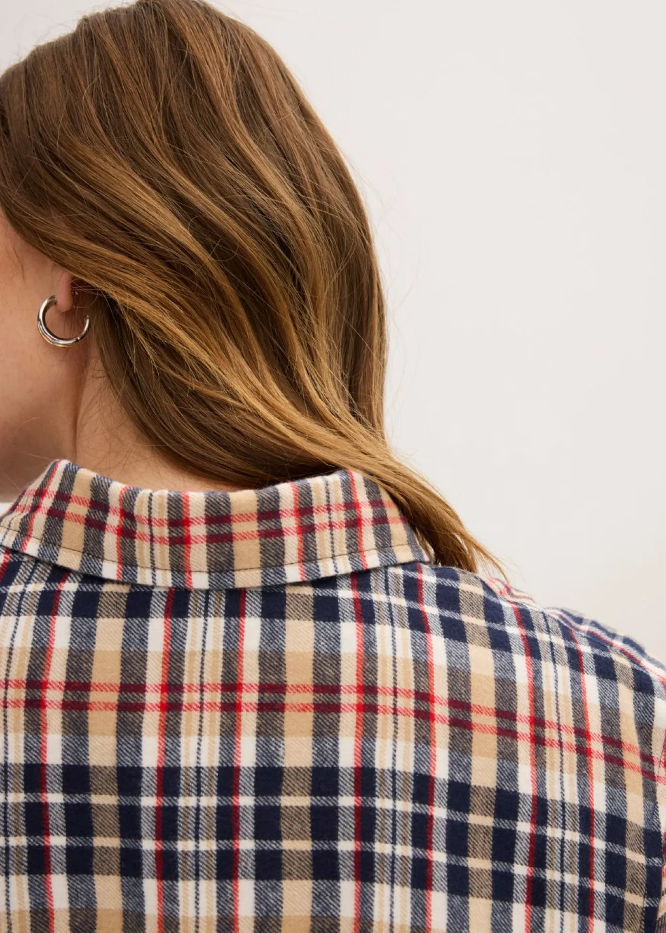 Camisa de franela de algodón puro