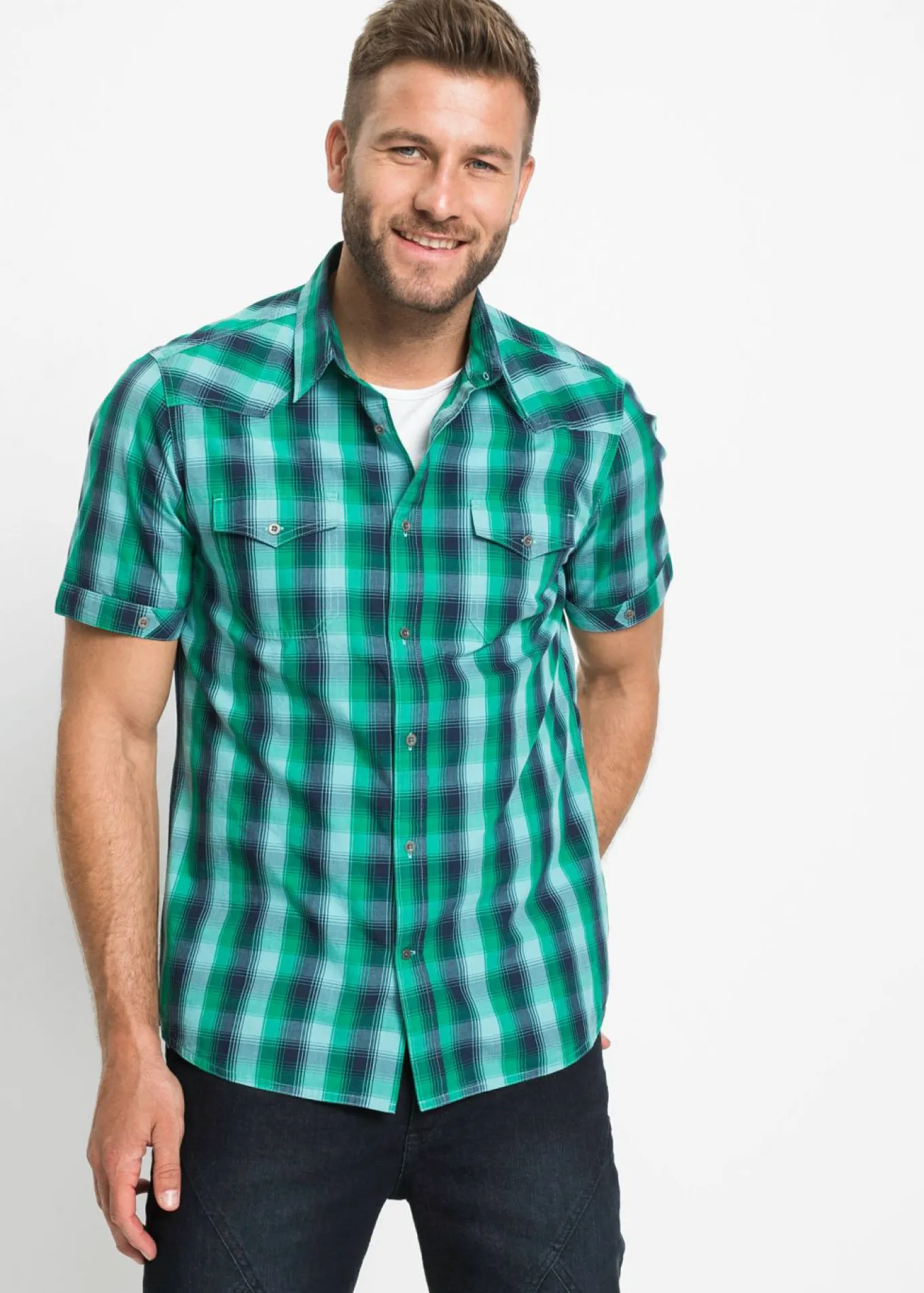Camisa de manga corta con bolsillos