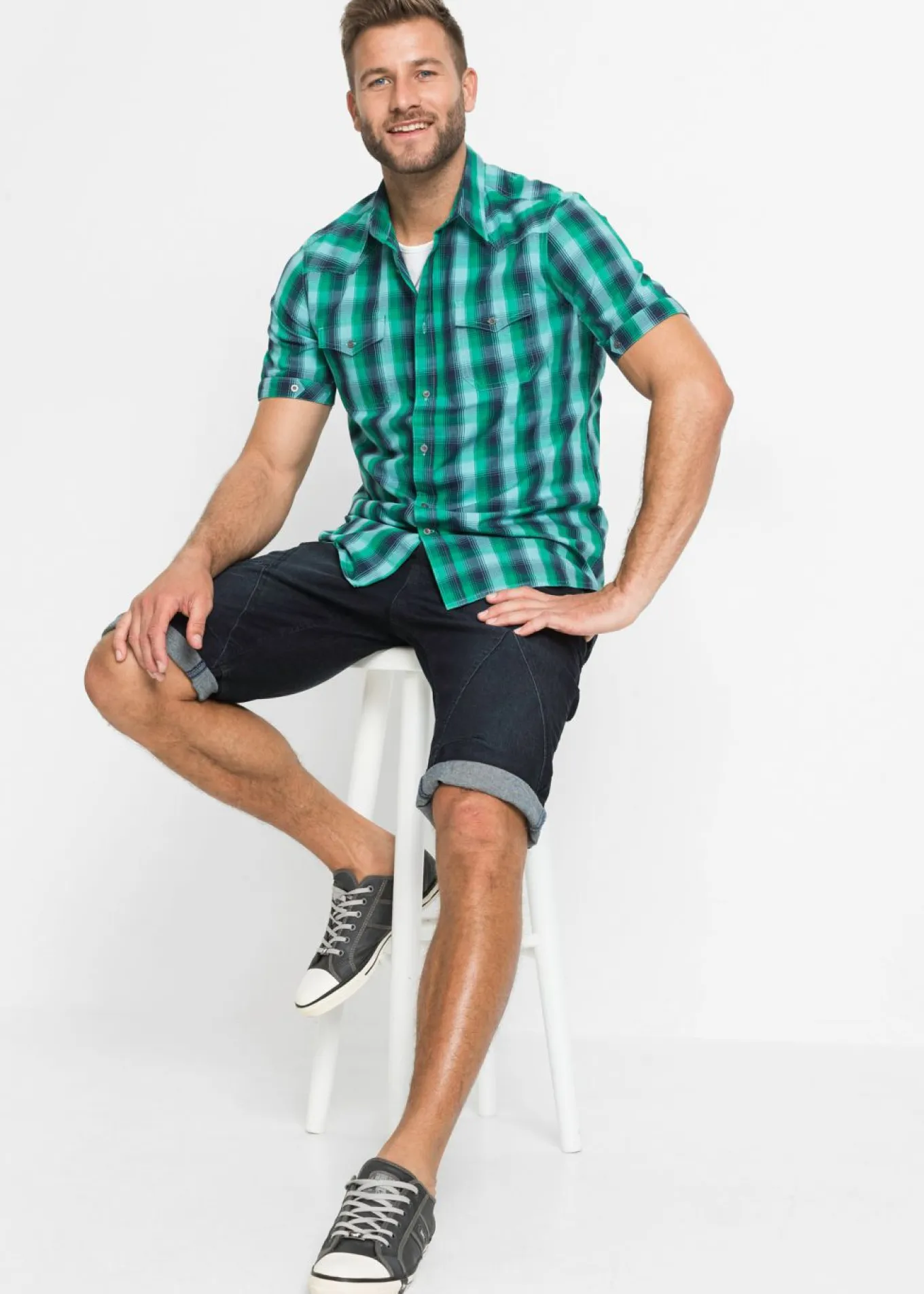 Camisa de manga corta con bolsillos