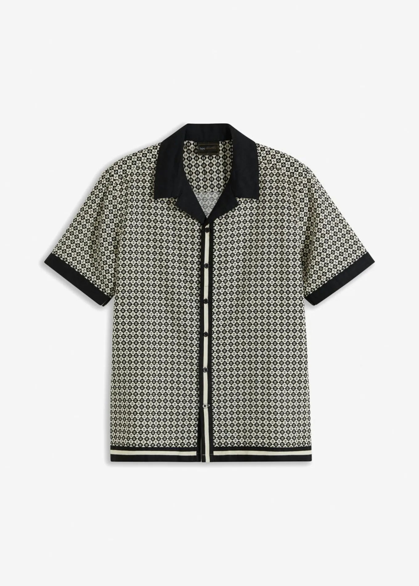 Camisa de manga corta con lino