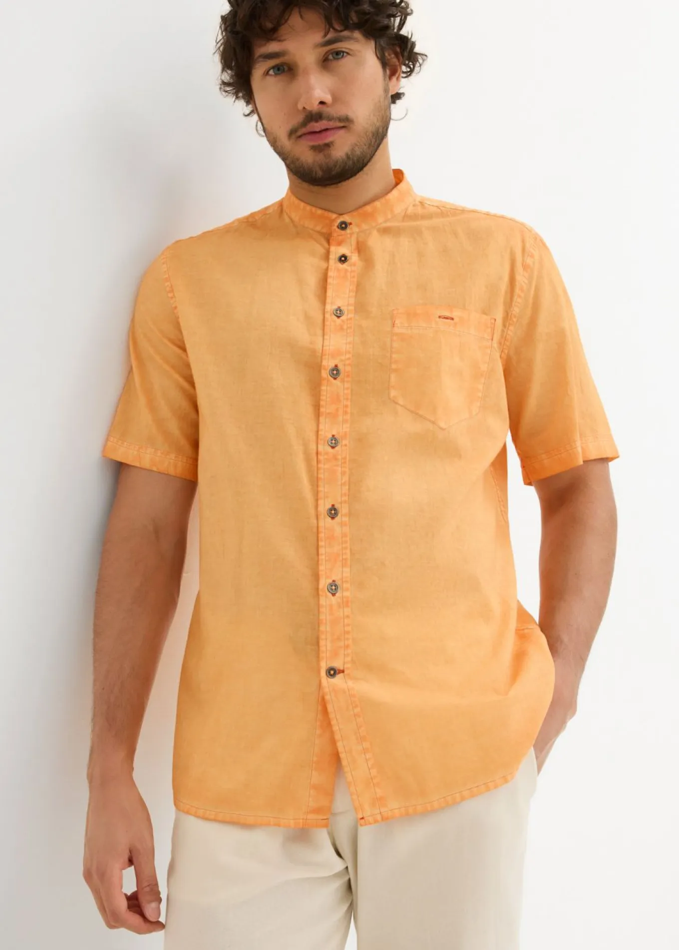Camisa de manga corta con aspecto lavado
