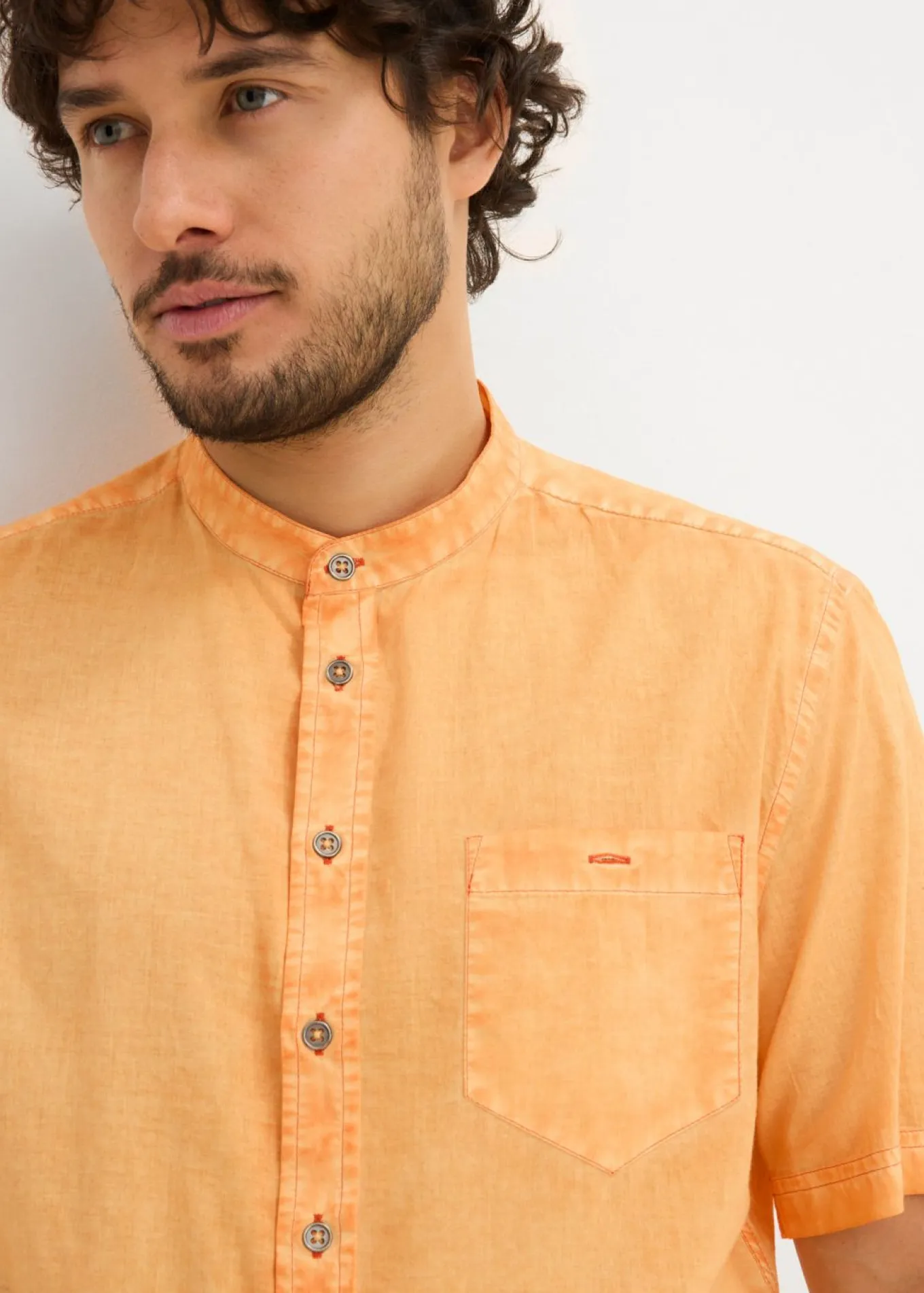 Camisa de manga corta con aspecto lavado