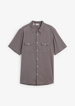 Camisa de manga corta de algodón puro