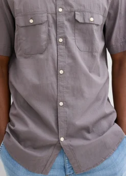 Camisa de manga corta de algodón puro