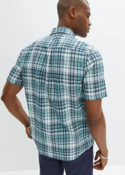 Camisa de manga corta de algodón puro milrayas