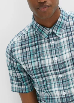 Camisa de manga corta de algodón puro milrayas