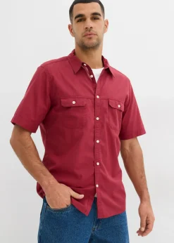 Camisa de manga corta de algodón puro