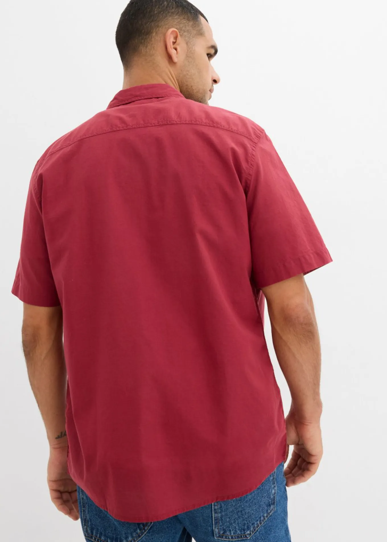 Camisa de manga corta de algodón puro