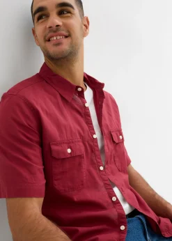 Camisa de manga corta de algodón puro
