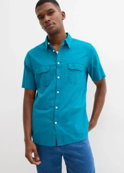 Camisa de manga corta de algodón puro