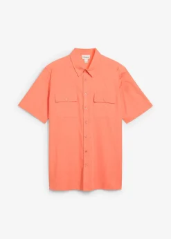 Camisa de manga corta de algodón puro