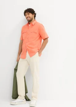 Camisa de manga corta de algodón puro