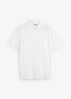 Camisa de manga corta de algodón puro