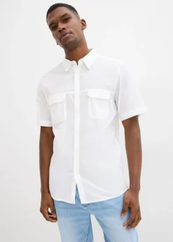Camisa de manga corta de algodón puro