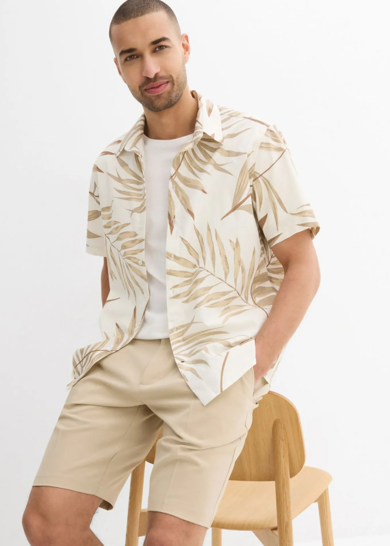 Camisa de manga corta de algodón orgánico puro