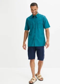 Camisa de manga corta de algodón puro