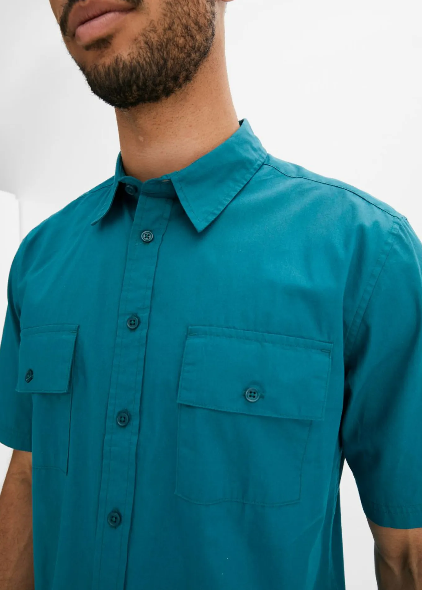 Camisa de manga corta de algodón puro