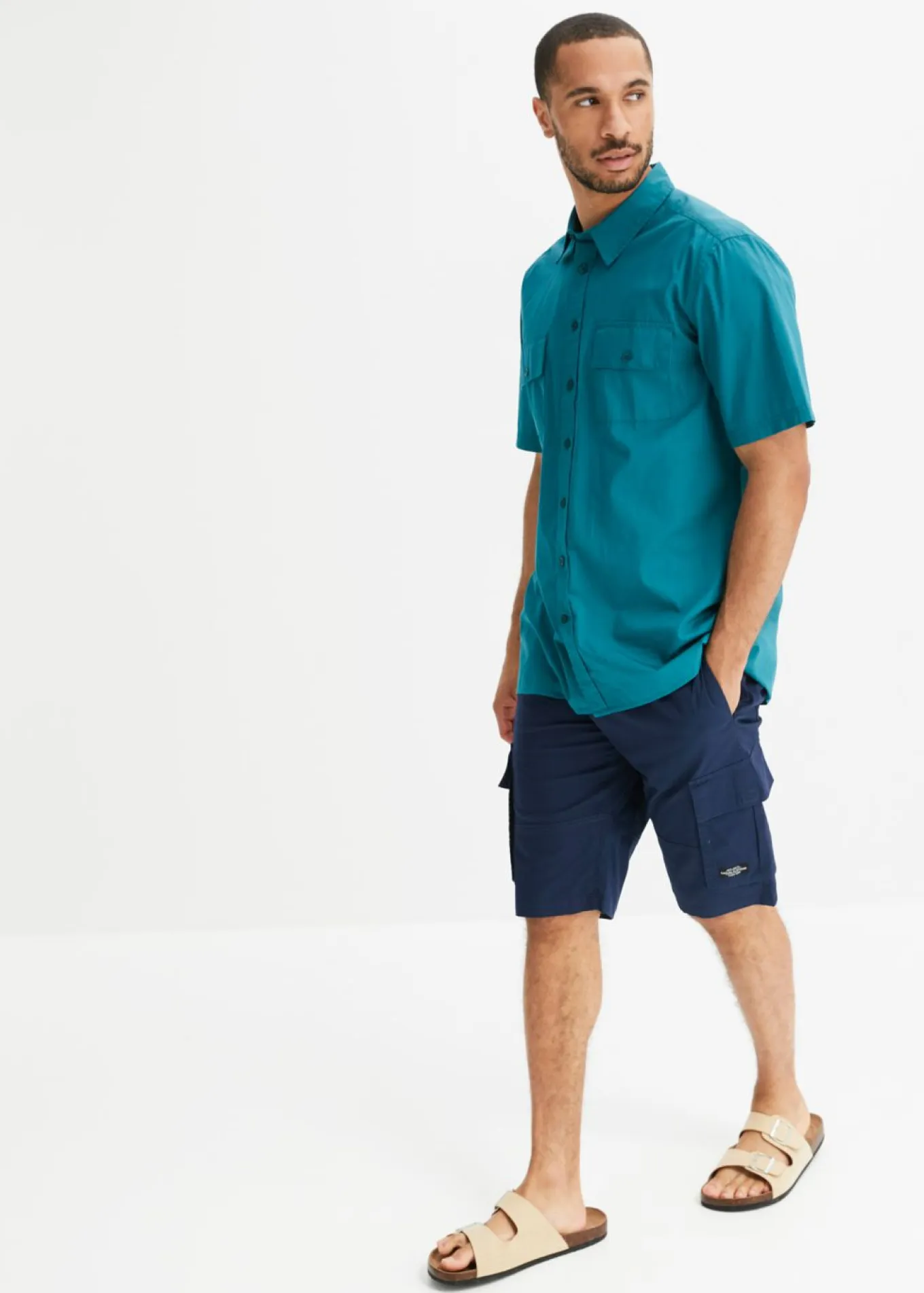 Camisa de manga corta de algodón puro