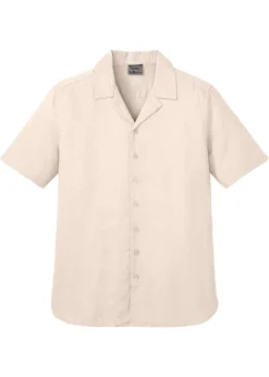 Camisa de manga corta de lino