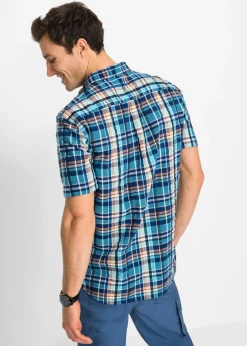 Camisa de manga corta de algodón puro milrayas