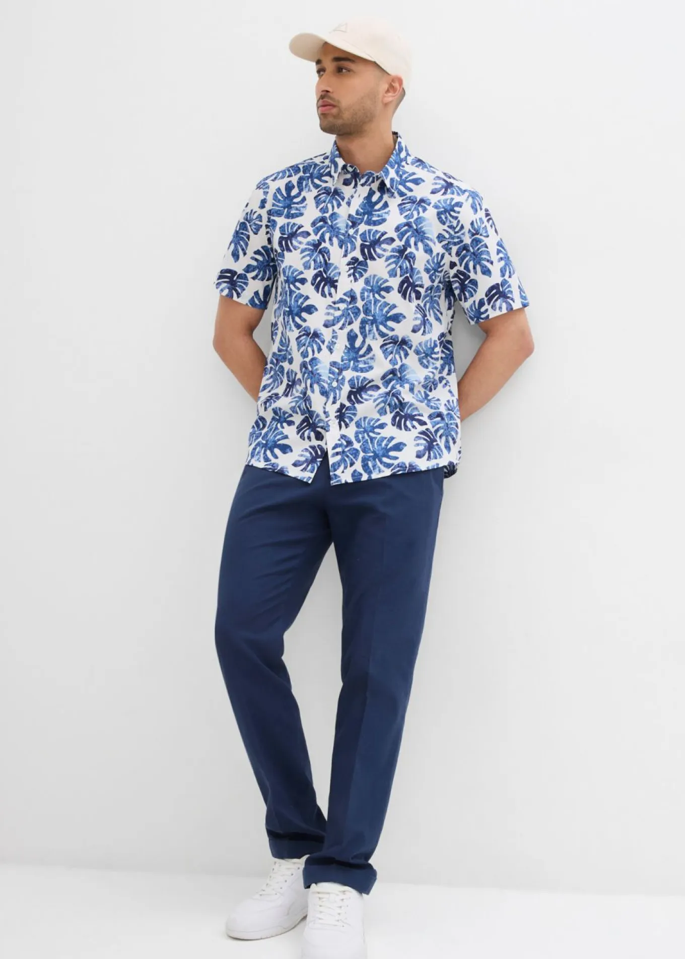 Camisa de manga corta de algodón puro