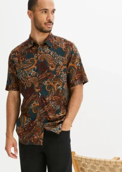 Camisa de manga corta de viscosa