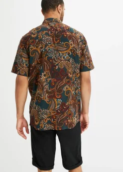 Camisa de manga corta de viscosa