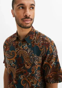 Camisa de manga corta de viscosa