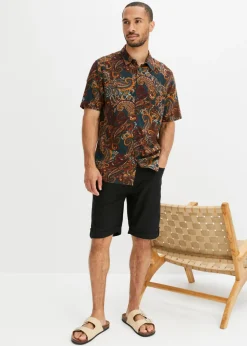Camisa de manga corta de viscosa