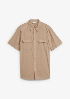 Camisa de manga corta de algodón puro