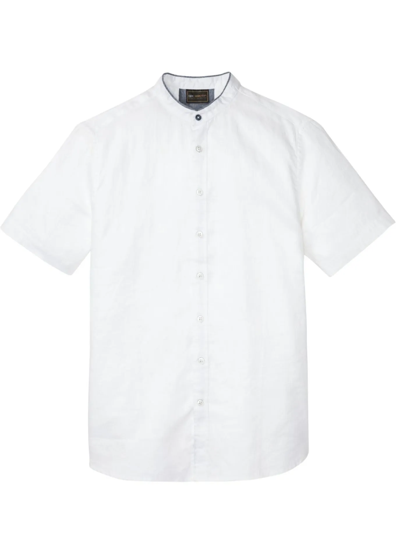 Camisa de manga corta de mezcla de lino fresco