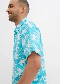 Camisa de manga corta de viscosa