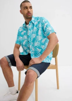 Camisa de manga corta de viscosa