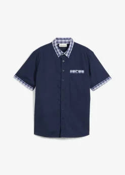 Camisa de manga corta de algodón puro