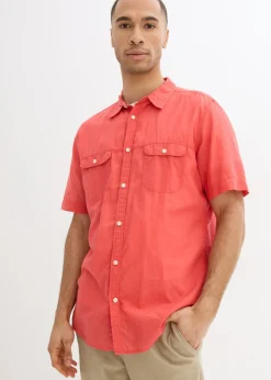 Camisa de manga corta de algodón puro